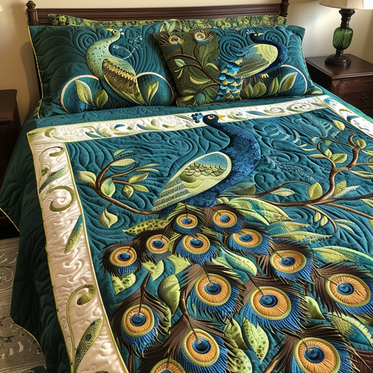 Peacock TAI170724046 Quilt Bedding Set