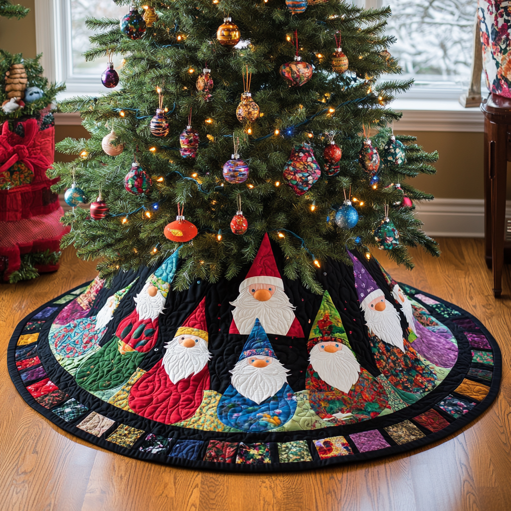 Christmas Gnome TAI021024139 Quilted Tree Skirt