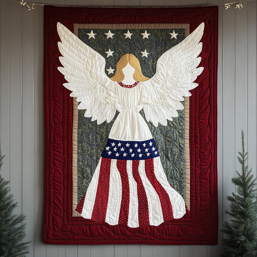 Patriotic Angel DAI231124084 Quilt Blanket