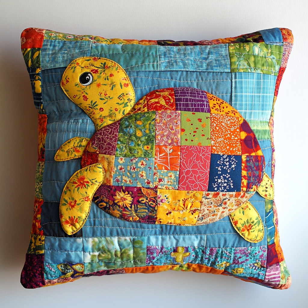 Turtle TAI130824200 Quilted Pillow Case