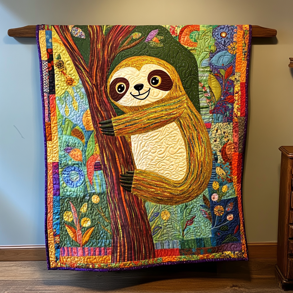 Sloth DAI111124514 Quilt Blanket