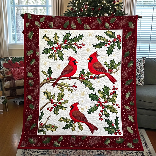 Christmas Cardinal TAI021024060 Quilt Blanket