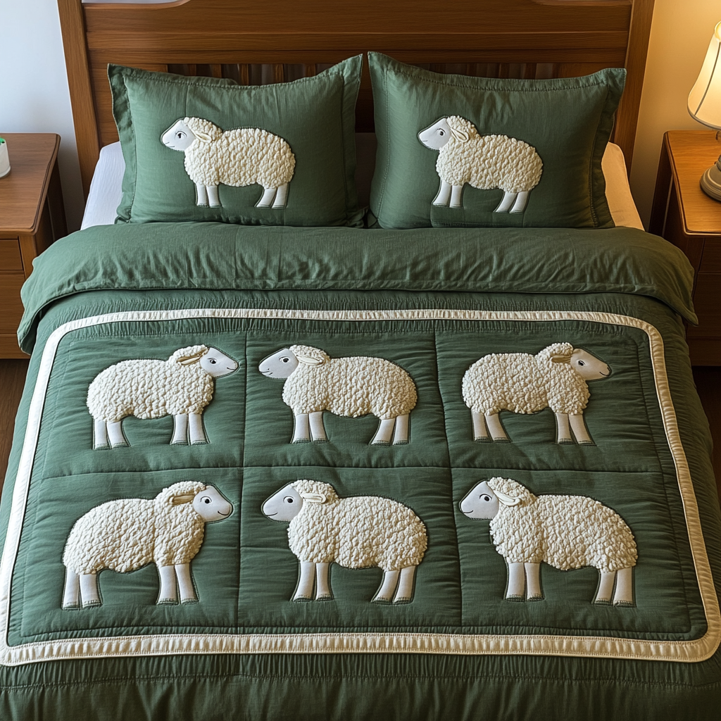 Sheep TAI111124146 Quilt Bedding Set