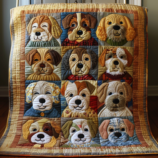 Puppies TAI100724026 Quilt Blanket