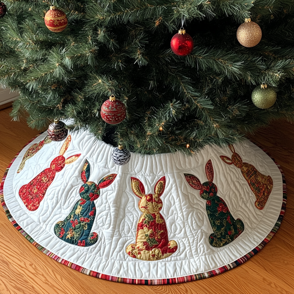 Bunny DAI090924023 Quilted Tree Skirt