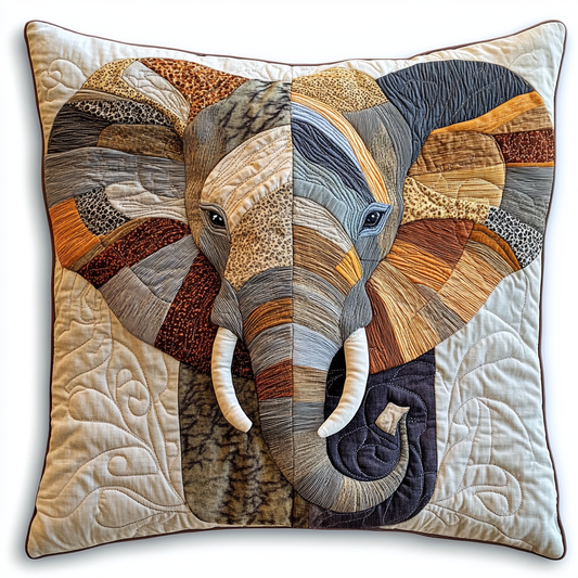 Elephant TAI181024402 Quilted Pillow Case