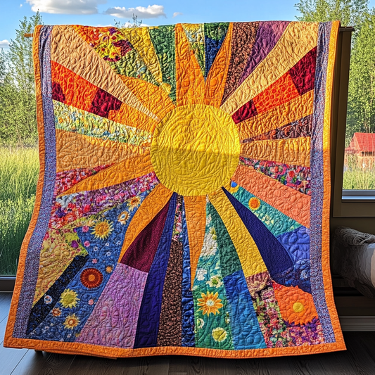 Hippie Sun TAI021024269 Quilt Blanket