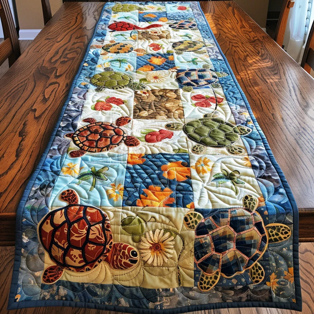 Turtle TAI060324300 Quilted Table Runner