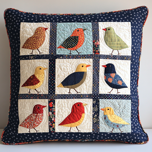 Bird DAI230924123 Quilted Pillow Case