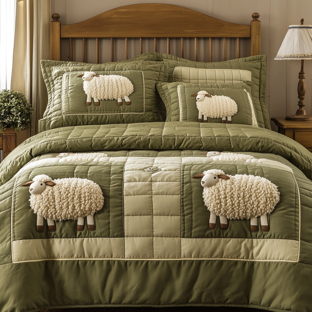 Sheep TAI111124068 Quilt Bedding Set