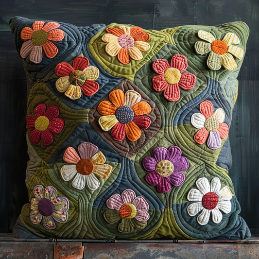 Flower TAI240424224 Quilted Pillow Case