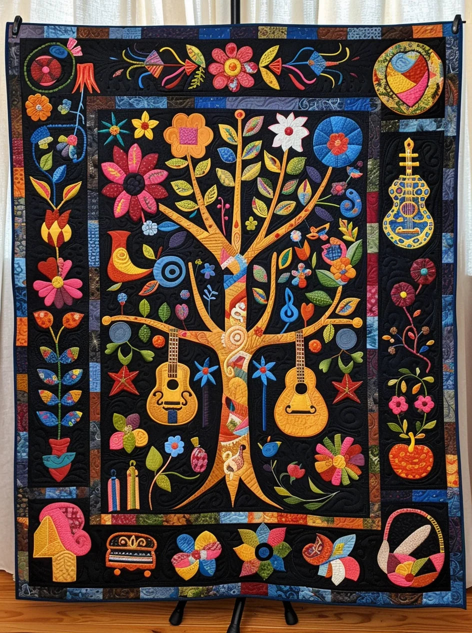 Music Garden TAI240424082 Quilt Blanket