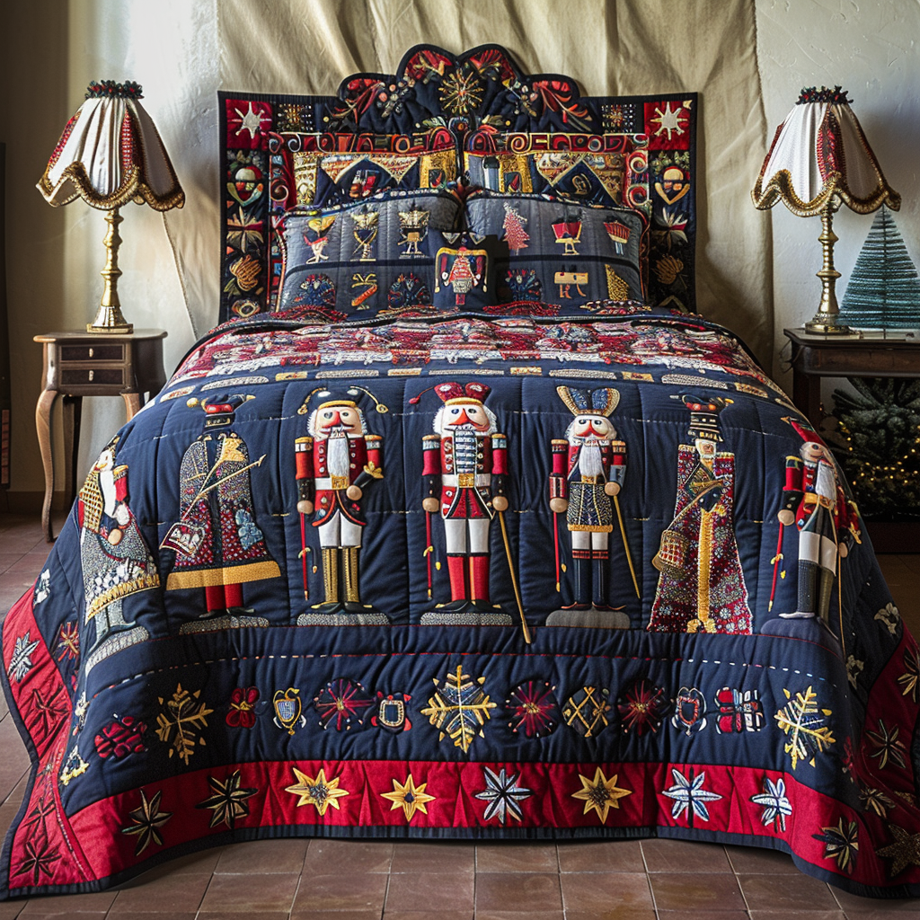 Christmas Nutcracker TAI251124059 Quilt Bedding Set