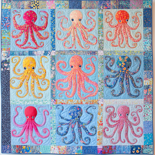 Octopus DAI040924208 Quilt Blanket