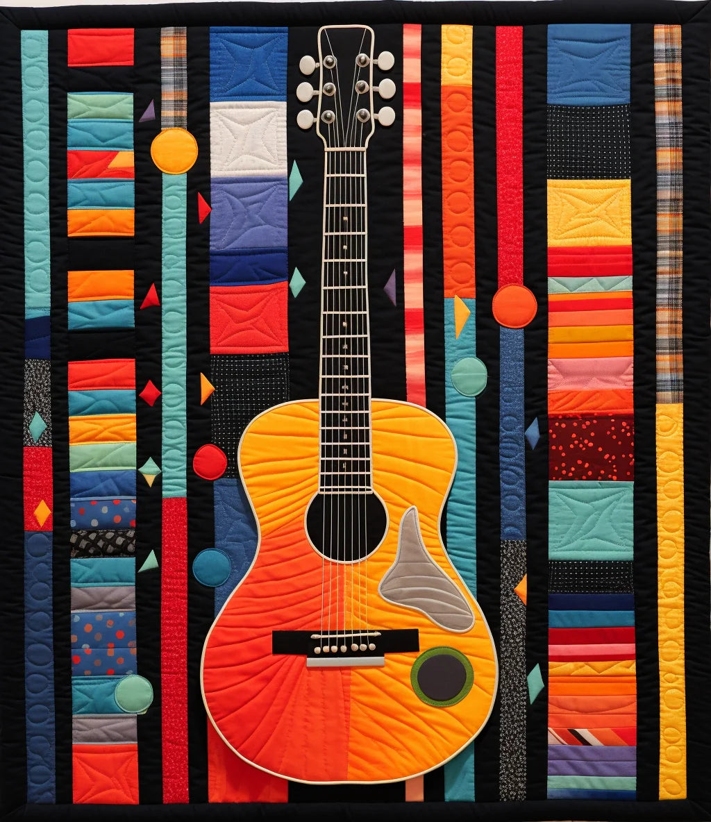 Guitar TAI07122303 Quilt Blanket