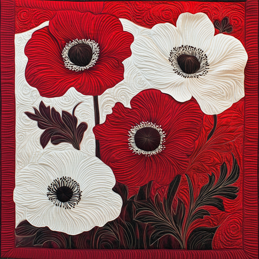 Poppy Flower DAI111124414 Quilt Blanket