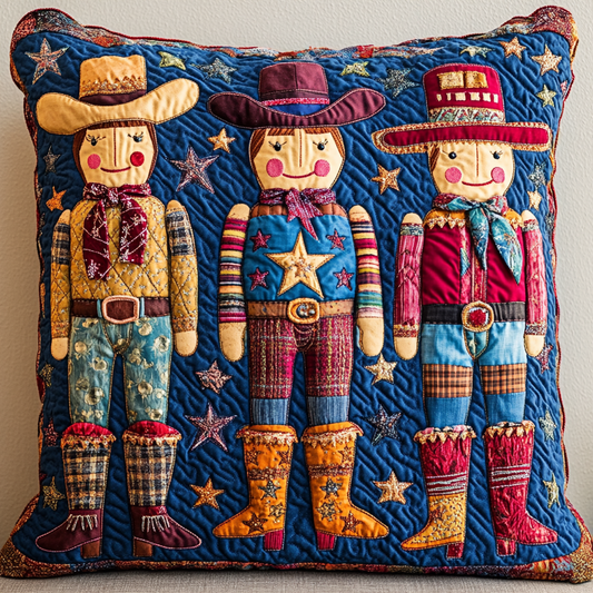 Cowboy Nutcracker DAI241224099 Quilted Pillow Case