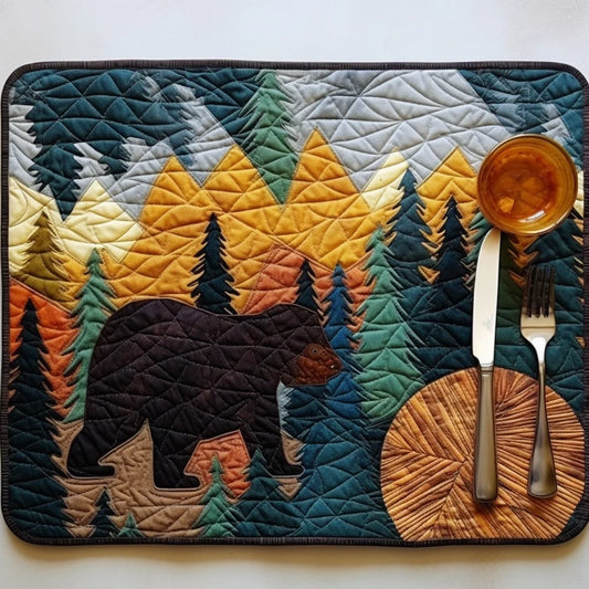 Bear TAI040124155 Quilted Placemats