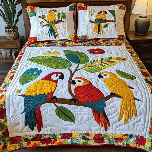 Parrot DAI281124119 Quilt Bedding Set