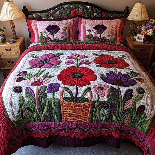 Poppy Flower DAI281124159 Quilt Bedding Set