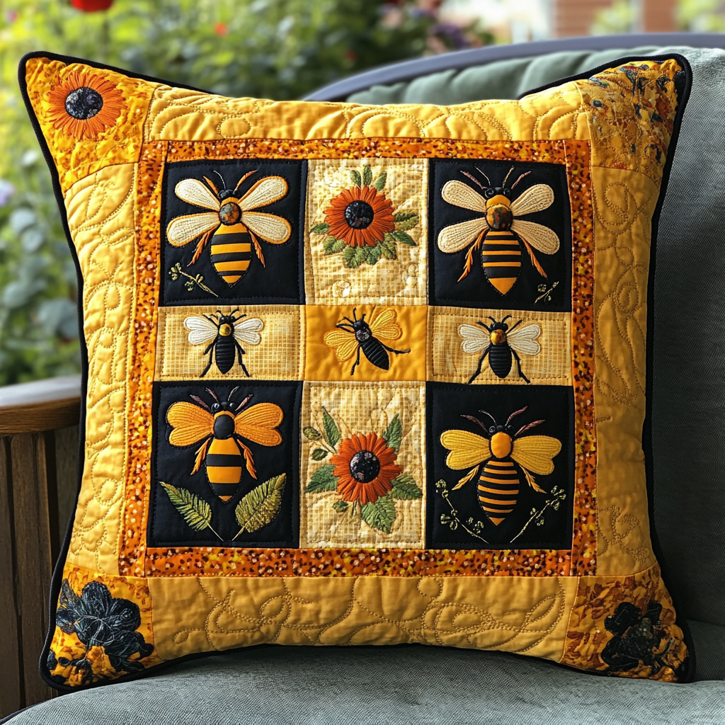 Bee DAI230924100 Quilted Pillow Case