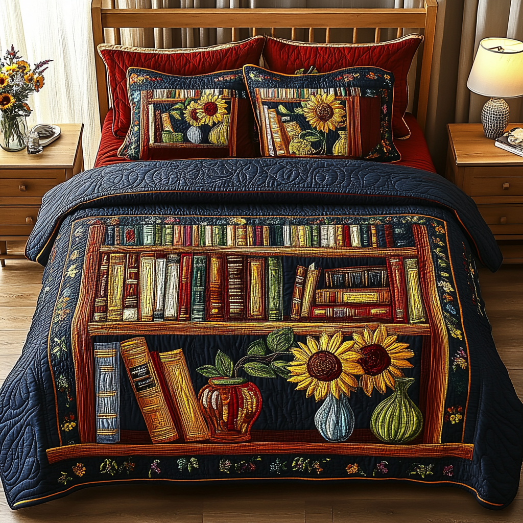 Bookcase TAI111124139 Quilt Bedding Set