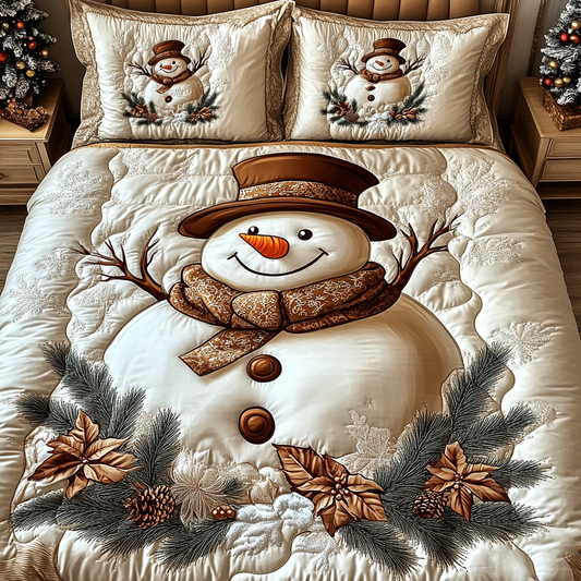 Christmas Snowman TAI201124234 Quilt Bedding Set