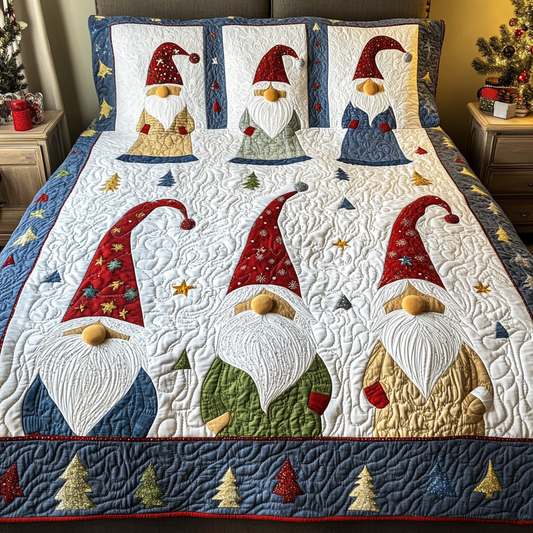 Christmas Gnome TAI181024210 Quilt Bedding Set