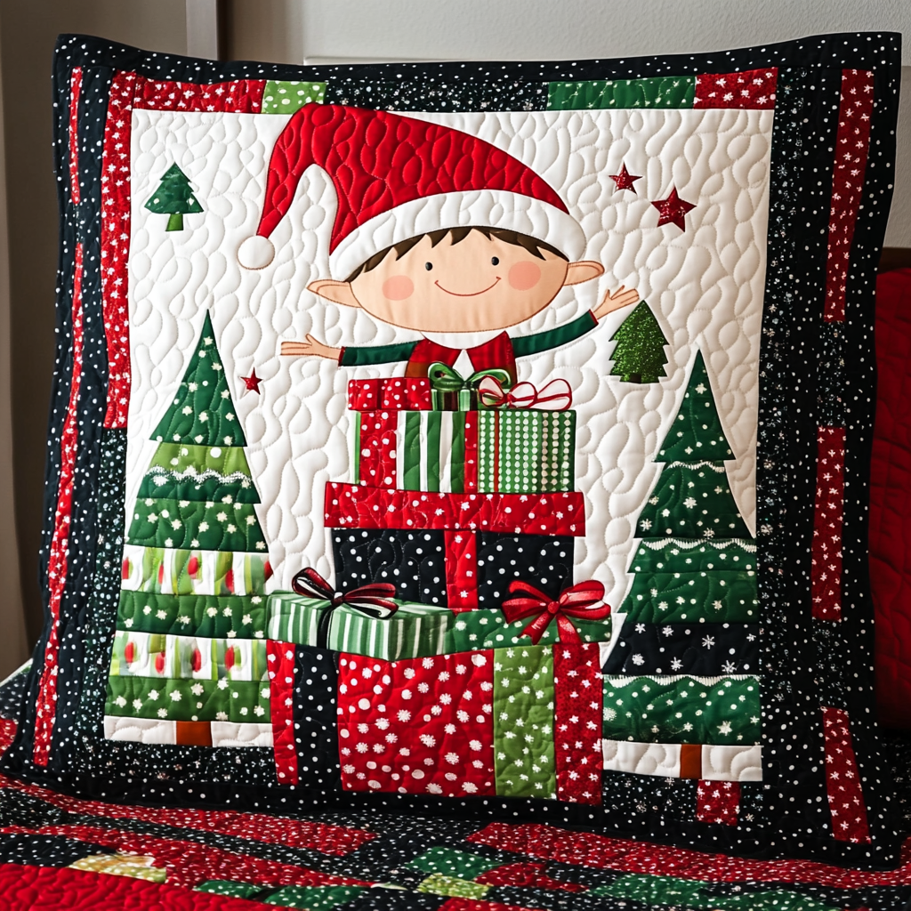 Christmas Elf DAI201124480 Quilted Pillow Case