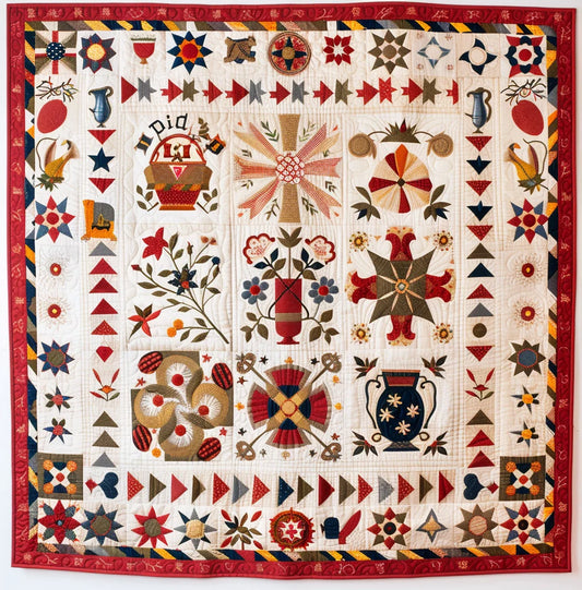 Amish Flower TAI240424089 Quilt Blanket