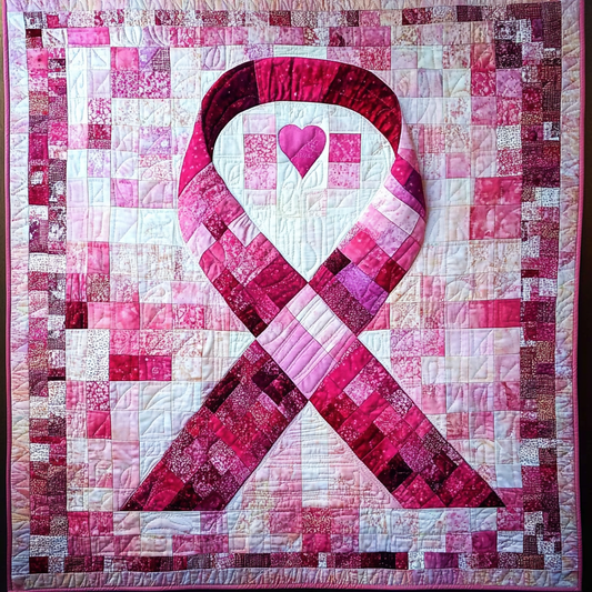 Breast Cancer Ribbon TAI101224122 Quilt Blanket