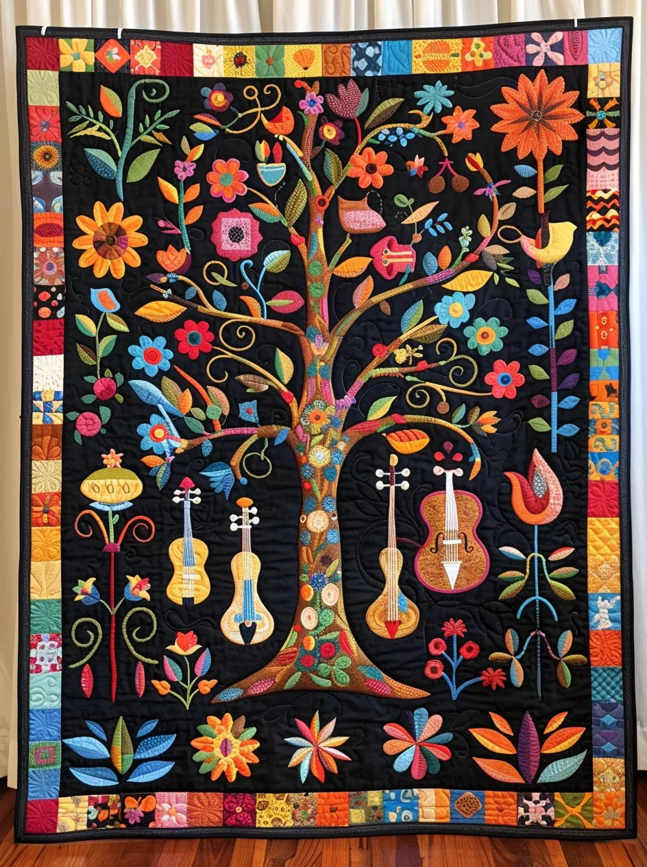 Music Garden TAI240424023 Quilt Blanket