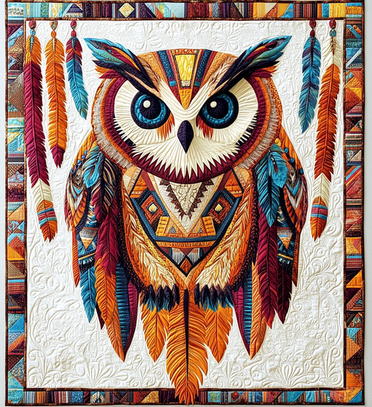 Native American Owl DAI171224058 Quilt Blanket