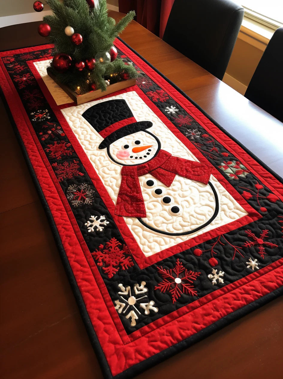 Christmas Snowman TAI280224004 Quilted Table Runner