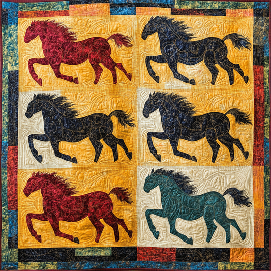 Horse DAI080824037 Quilt Blanket