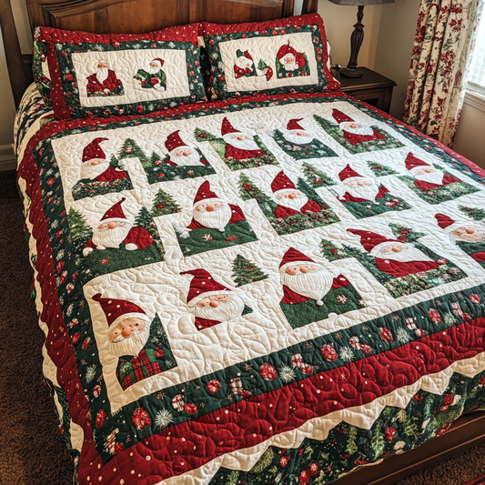 Christmas Gnome TAI181024080 Quilt Bedding Set