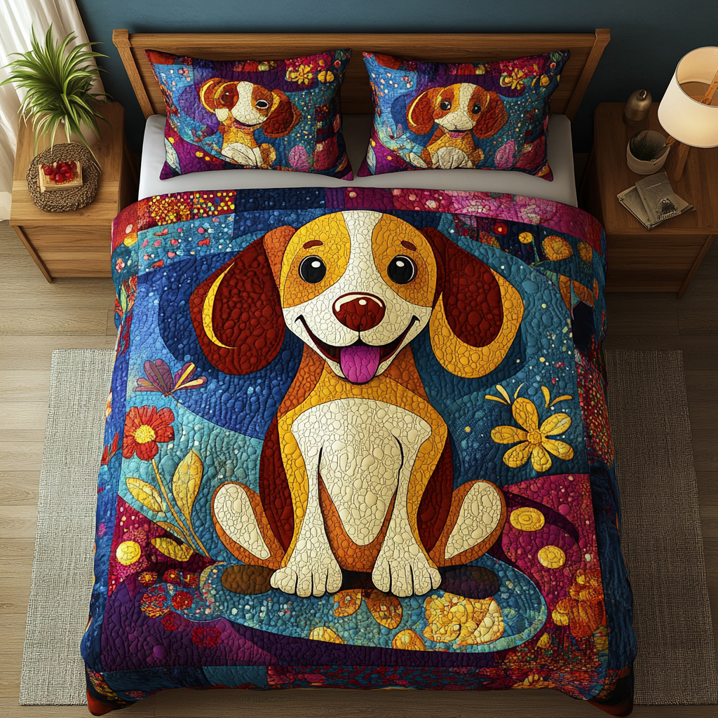 Beagle TAI181024133 Quilt Bedding Set