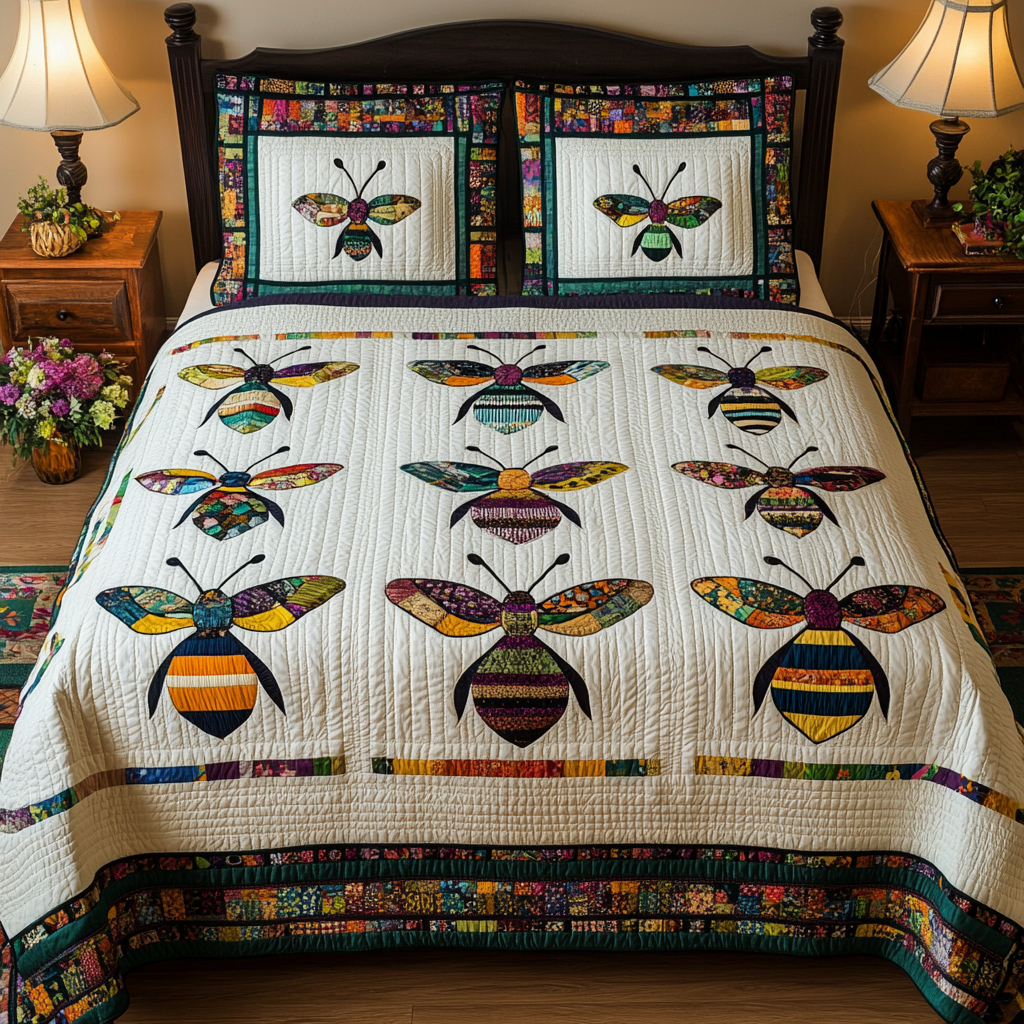 Bee DAI280824207 Quilt Bedding Set