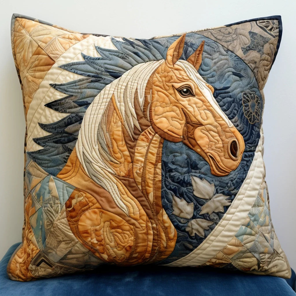 Horse TAI020324227 Quilted Pillow Case