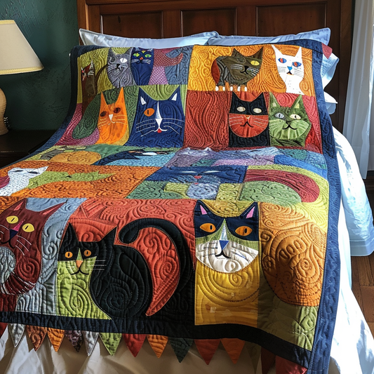 Cats TAI251124189 Quilt Blanket