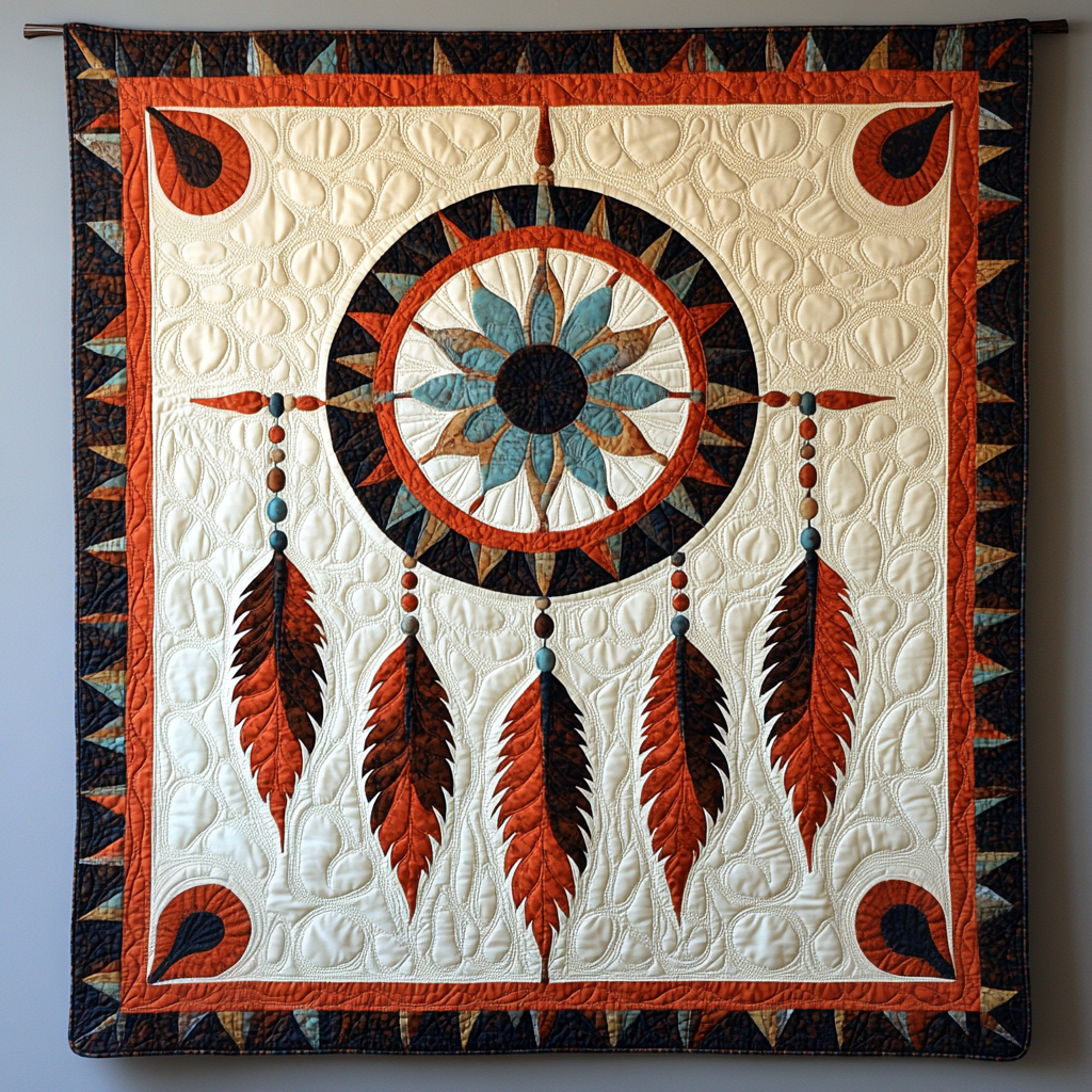 Native American Dreamcatcher DAI230924081 Quilt Blanket