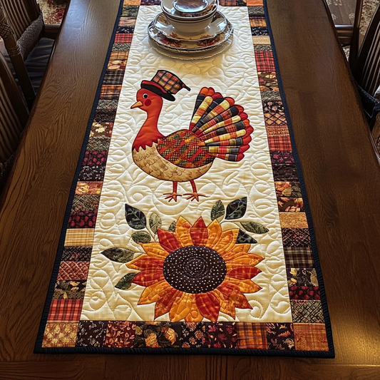 Autumn Turkey TAI041024337 Quilted Table Runner