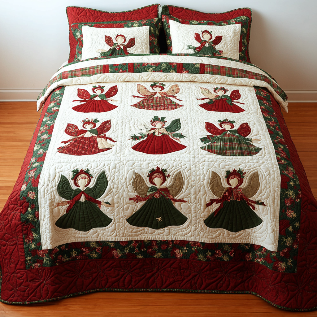 Christmas Angel DAI181124014 Quilt Bedding Set