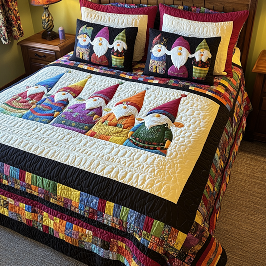 Christmas Gnome TAI181024090 Quilt Bedding Set