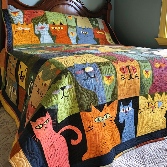 Cats TAI251124187 Quilt Blanket