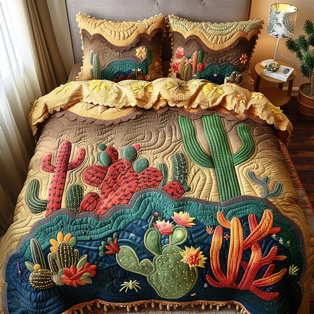 Cactus TAI170724062 Quilt Bedding Set