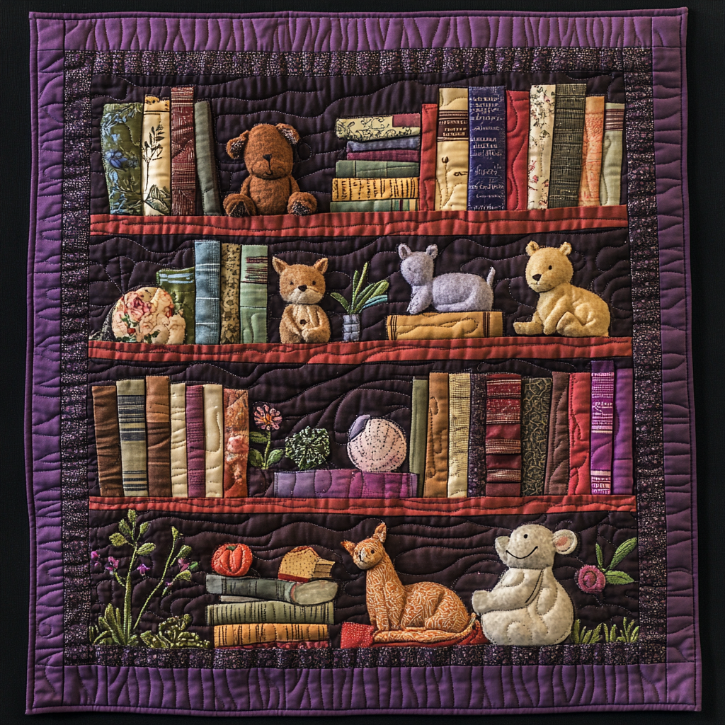 Bookcase DAI221024031 Quilt Blanket