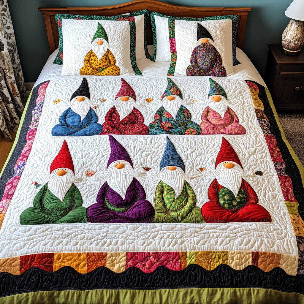 Christmas Gnome TAI181024226 Quilt Bedding Set