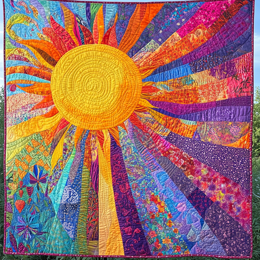 Hippie Sun TAI021024288 Quilt Blanket