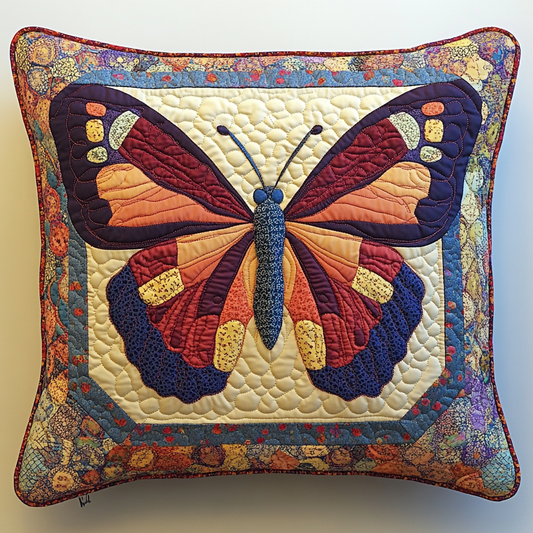 Butterfly TAI130824118 Quilted Pillow Case